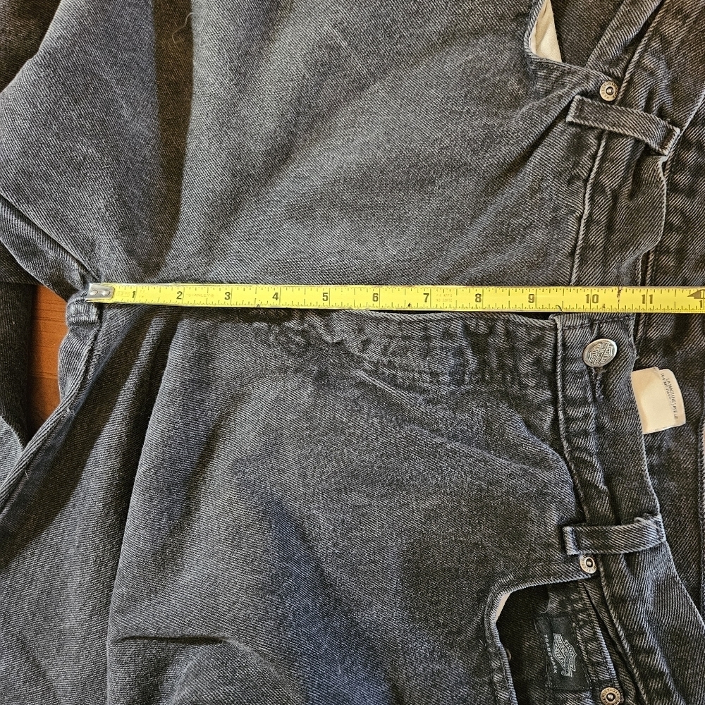 Harley Davidson Vintage Women's Classic Fit Jeans Black Size 12R - Picture 6 of 12